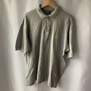 Clubhouse Collection The Masters Logo Golf Polo Gray Diamond Men's Sz L Vintage